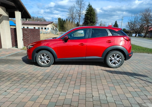 Mazda CX-3 cena 70900 przebieg: 100000, rok produkcji 2017 z Recz małe 67